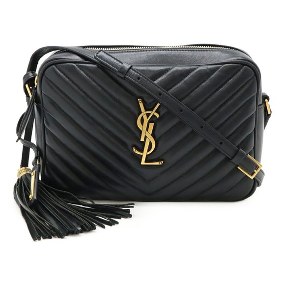 YVES SAINT LAURENT Black Leather Shoulder Bag - Picture 1 of 10